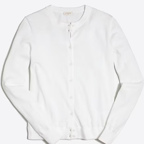 J. Crew Factory Sweaters - J. Crew Factory Lightweight White Caryn Cardigan. Plus Size XXL
